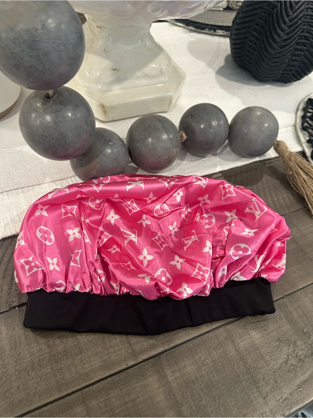 Shower cap pink ! New!